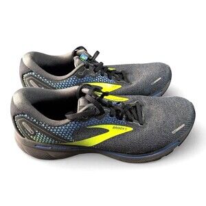 Brooks Ghost 14 Running Shoes Mens 10.5 D Black Blue Nightlife 1103691D069